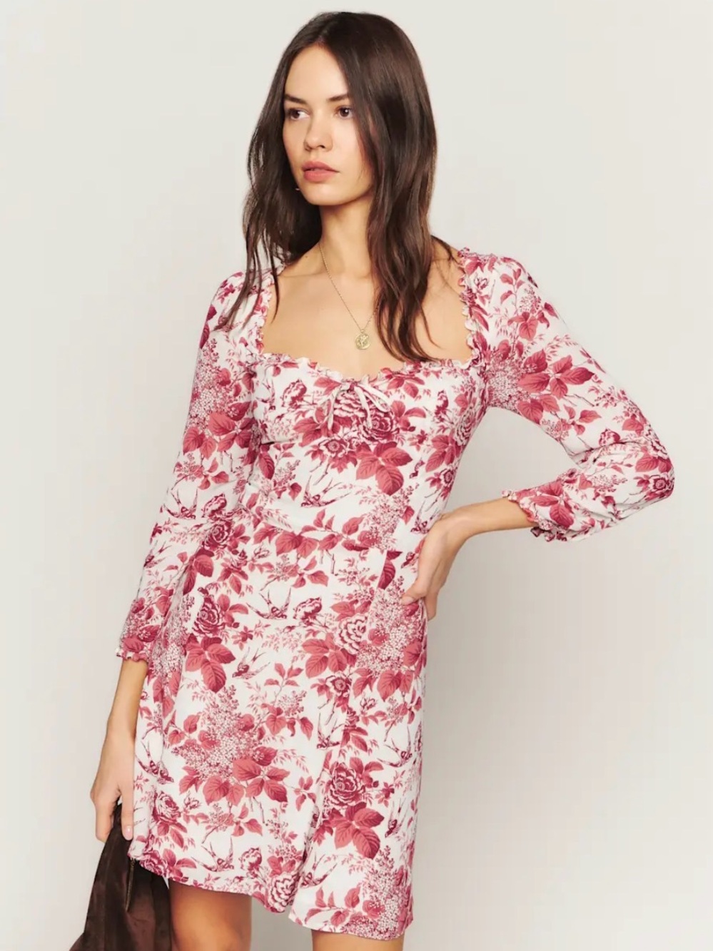 Reformation Remi Dress Toile De Jouy - Size 0